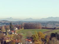 Blick auf Mangfallgebirge mit Wendelstein im Osten